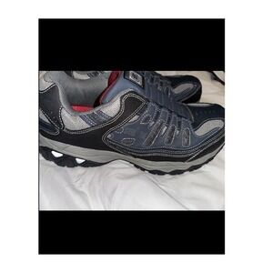 Skechers Black Gray Steel Toe Athletic Style Shoes Size 12 M Men‎